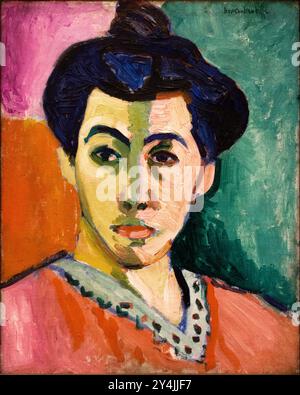 Portrait de Madame Matisse (la ligne verte), 1905, tableau de Henri Matisse Banque D'Images