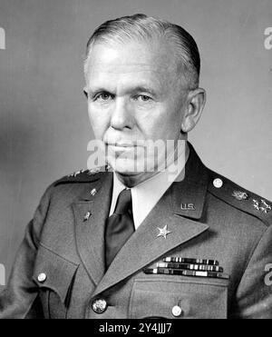 Général de l'armée George Catlett Marshall, chef d'état-major. Armée américaine, 1er septembre 1939-18 novembre 1945, George Catlett Marshall Jr. GCB (1880 – 1959) officier et homme d'État de l'armée américaine. Banque D'Images