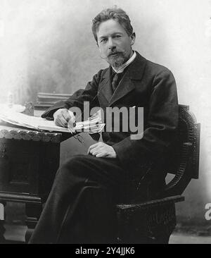 Anton Pavlovitch Tchekhov (1860 – 1904) dramaturge et écrivain russe Banque D'Images