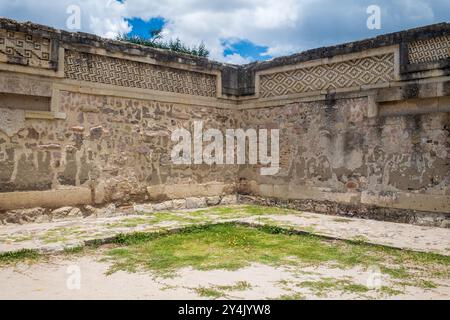 Les ruines précolombiennes de Mitla à Oaxaca, au Mexique Banque D'Images