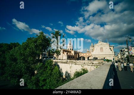 Rome, Latium, Italie, 3 juillet 2023, Museo dell'ara Pacis qui abrite l'ancienne Ara Pacis Augustae et accueille des expositions temporaires. ph de haute qualité Banque D'Images