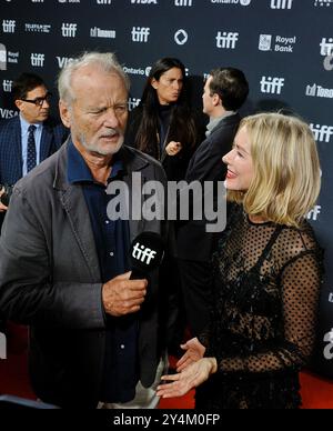 10 septembre 2024 - Toronto, Ontario, Canada - Bill Murray, Naomi Watts. Festival international du film de Toronto 2024 - ''The Friend'' tenu au Roy Thomson Hall. Banque D'Images