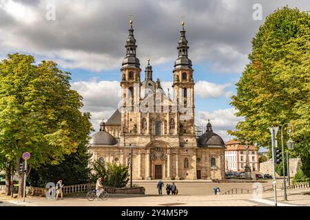 Der Fuldaer Dom créé Salvator, Fulda, Hessen, Deutschland | Fulda Cathedral Sankt Salvator, Fulda, Hesse, Germany Banque D'Images