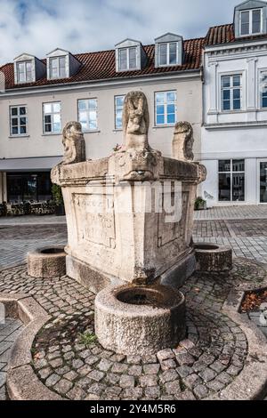 SKT Keld ancien puits traditionnel à Viborg Danemark Banque D'Images