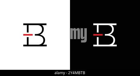 Design moderne et unique du logo EB Illustration de Vecteur