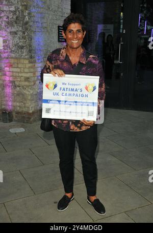 Londres, Royaume-Uni. 18 septembre 2024. Fatima Whitbread aux JustGiving Awards 2024, The Roundhouse, Chalk Farm Road, le mercredi 18 septembre 2024 à Londres, Angleterre, Royaume-Uni. CAP/CAN © CAN/Capital Pictures crédit : Capital Pictures/Alamy Live News Banque D'Images