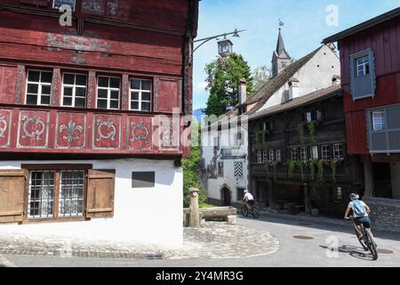 Werdenberg, Suisse - 14 juillet 2024 : vue sur le village de Werdenberg en Suisse Banque D'Images