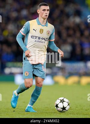 Manchester, Royaume-Uni. 18 septembre 2024. Phil Foden de Manchester City lors du match de l'UEFA Champions League à l'Etihad Stadium, Manchester. Le crédit photo devrait se lire : Andrew Yates/Sportimage crédit : Sportimage Ltd/Alamy Live News Banque D'Images