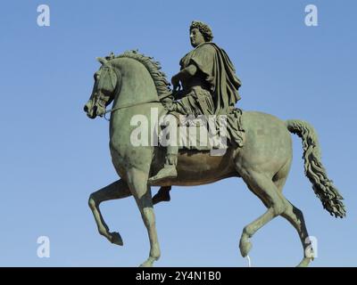 François-Frédéric Lemot - Statue de Louis XIV Banque D'Images