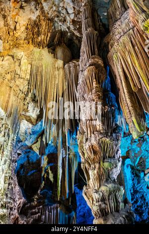 La grotte de Gibraltar de Michael, sur la côte sud de l'Espagne, en Europe Banque D'Images