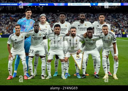 Madrid, Espagne. 17 septembre 2024. Lors du match de Ligue des champions de l'UEFA entre le Real Madrid et le VfB Stuttgart ont joué au stade Santiago Bernabeu le 17 septembre 2024 à Madrid, en Espagne. (Photo de Juan PEREZ/PRESSINPHOTO) crédit : AGENCE SPORTIVE PRESSINPHOTO/Alamy Live News Banque D'Images