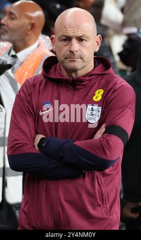 Lee Carsley (intérim) entraîneur-chef de l'Angleterre avant le coup d'envoi lors du match du Groupe 2 de l'UEFA Nations League entre l'Angleterre et la Finlande au stade de Wembley, Londres, le 10 septembre 2024 Banque D'Images