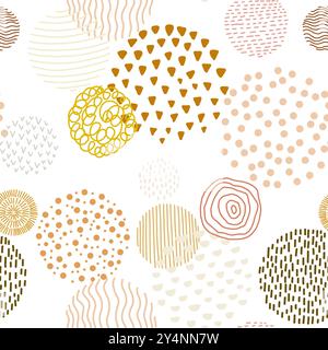 Motif abstrait contemporain sans couture Illustration de Vecteur