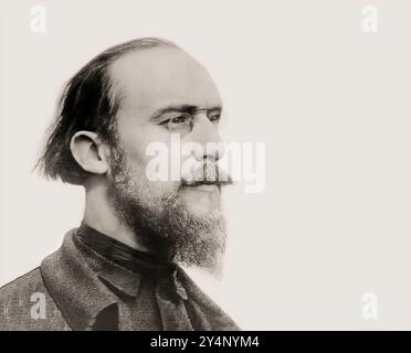 Erik Satie, 1866 – 1925 ans, compositeur et pianiste français, 1898 ans, édité numériquement Banque D'Images