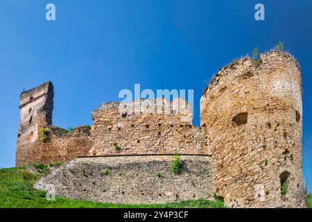 Château de Zborovsky, 13ème siècle, dans la région de Šariš, Low Beskids, Carpates occidentales, région de Presov, Slovaquie Banque D'Images