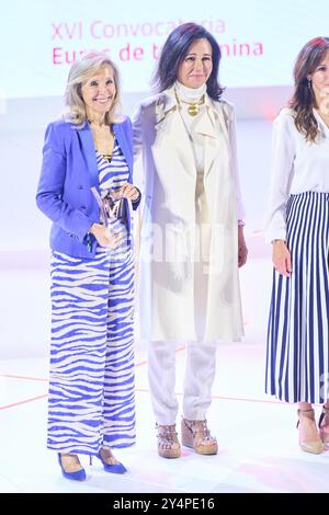 Patricia Botin participe à l'appel à candidatures annuel pour les 'projets sociaux de Banco Santander' au Centre de formation 'El Solaruco' du Groupe de la ville de Santander le 11 juin 2024 à Boadilla del Monte, Espagne. Banque D'Images