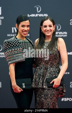 Nicol David participe aux Laureus World Sports Awards Madrid 2024 - tapis rouge au Palacio de Cibeles le 22 avril 2024 à Madrid, Espagne. Banque D'Images