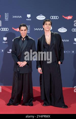 Javier Calvo, Javier Ambrossi assiste aux Feroz Awards 2024 - tapis rouge au Palais Vistalegre le 26 janvier 2024 à Madrid, Espagne. Banque D'Images