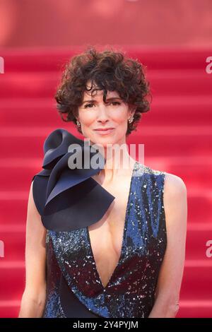 Natalia Lopez assiste au tapis rouge des Fashion Academy Awards à la Bibliothèque nationale le 13 juin 2024 à Madrid, en Espagne. Banque D'Images