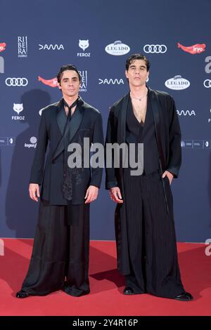 Javier Calvo, Javier Ambrossi assiste aux Feroz Awards 2024 - tapis rouge au Palais Vistalegre le 26 janvier 2024 à Madrid, Espagne. Banque D'Images