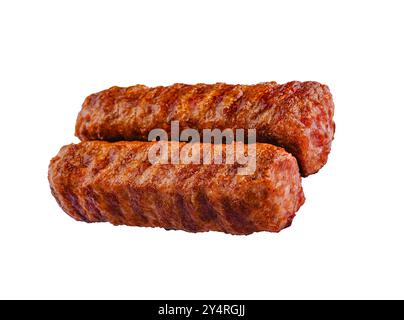 Rouleaux de viande roumaines grillés - mititei, mici Banque D'Images