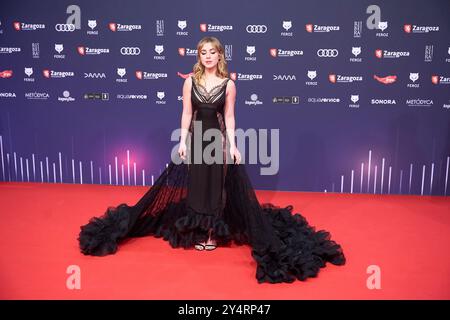 Clara Galle assiste aux Feroz Awards 2023 - tapis rouge à l'Auditorium le 28 janvier 2023 à Saragosse, Espagne. Banque D'Images