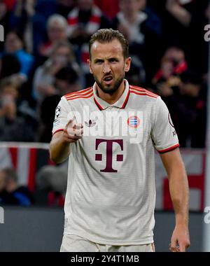 Munich, Deutschland. 17 septembre 2024. 17.09.2024, Allianz Arena, Munich, Ligue des Champions, FC Bayern Munich vs Dinamo Zagreb, sur la photo Harry Kane (Munich) crédit : dpa/Alamy Live News Banque D'Images