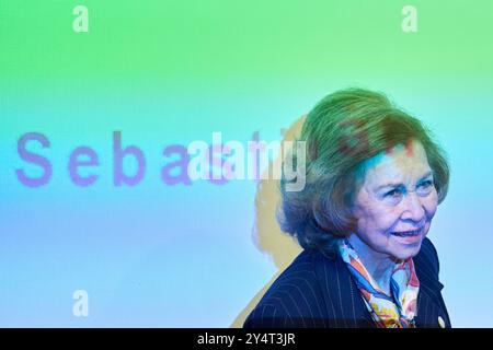 L'ancienne reine Sofia assiste à l'ouverture du '26ème Congrès de la Banque alimentaire' à l'Aquarium Auditorium le 5 mai 2023 à Donostia / Saint-Sébastien, Espagne. Banque D'Images