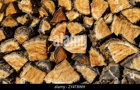 Pile de bois de chauffage Banque D'Images