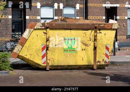 Conteneur roulant Van Werven à Zwolle, pays-Bas Banque D'Images