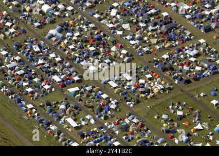Festival area4 à l'aérodrome de Borkenberge, festival de musique, musique rock Banque D'Images