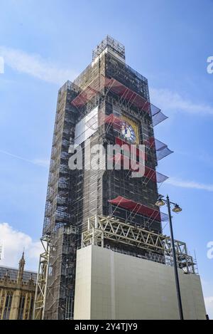 Big Ben Renovation à Londres, Royaume-Uni, Europe Banque D'Images