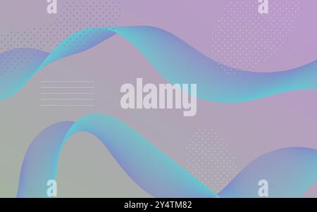 Design abstrait et vibrant parfait pour les arrière-plans numériques, les en-têtes de sites Web, les graphiques de médias sociaux et les affiches modernes dans des tons bleu et sarcelle. Illustration de Vecteur