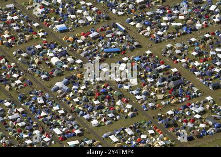 Festival area4 à l'aérodrome de Borkenberge, festival de musique, musique rock Banque D'Images