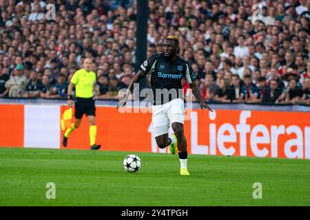 AM Ball Victor Boniface (Bayer Leverkusen, #22) Feyenoord Rotterdam v. Bayer Leverkusen, Fussball, Ligue des Champions, 1. Spieltag, saison 2024/2025, 19.09.2024 Foto : Eibner-Pressefoto / Justin Derondeau Banque D'Images