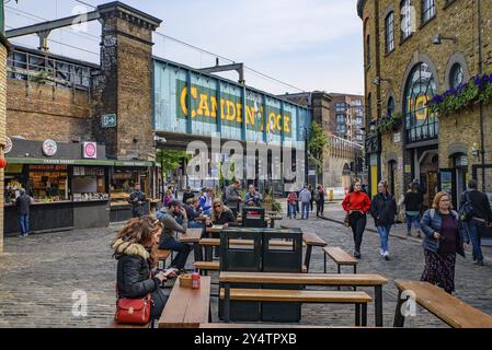 Camden Market à Camden Town, Londres, Royaume-Uni, Europe Banque D'Images