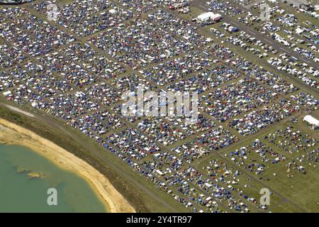 Festival area4 à l'aérodrome de Borkenberge, festival de musique, musique rock Banque D'Images