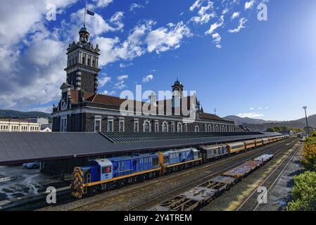 Gare de Dunedin à Dunedin, sur l'île du Sud de la Nouvelle-Zélande Banque D'Images