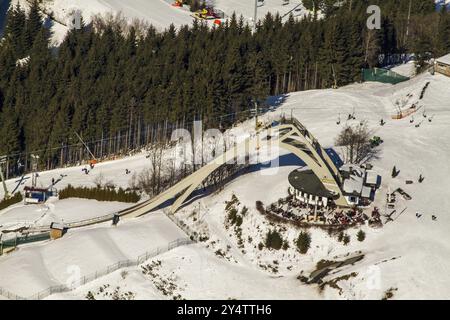 Georg saut à ski à Winterberg Banque D'Images
