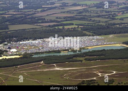 Festival area4 à l'aérodrome de Borkenberge, festival de musique, musique rock Banque D'Images