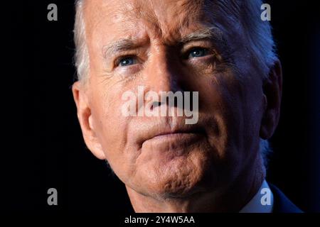 Washington, États-Unis. 19 septembre 2024. Le président AMÉRICAIN Joe Biden prononce une allocution au Economic Club of Washington le jeudi 19 septembre 2024, à Washington, DC. Photo de Yuri Gripas/UPI crédit : UPI/Alamy Live News Banque D'Images