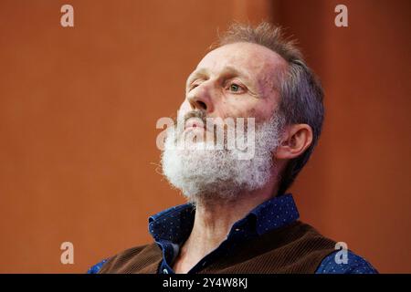 Viterbo, Italie. 19 septembre 2024. Fabio Filomeni durante l'evento Organizzato dall'associazione &#x201c;Noi con Vannacci&#x201d ; a Viterbo, Gioved&#xec;, 19 Settembre 2024 (Foto Roberto Monaldo/LaPresse) Fabio Filomeni lors de l'événement organisé par l'association "Noi con Vannacci" à Viterbo, le jeudi 19 septembre 2024 (photo par Roberto Monaldo/Live presse) Banque D'Images