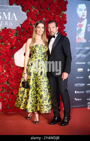 Antonio Banderas, Nicole Kimpel assiste à la première de 'le fantôme de l'Opéra' au Théâtre Albeniz le 3 octobre 2023 à Madrid, Espagne. Banque D'Images