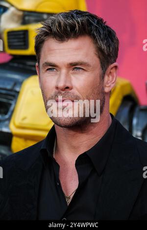 Londres, Royaume-Uni. 19 septembre 2024. Chris Hemsworth vu lors de la première britannique de Transformers One. Photo de Julie Edwards./Alamy Live News Banque D'Images