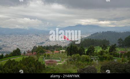 Ambato, Tungurahua / Équateur - 7 janvier 2024 : vue panaromique du Parc provincial de la famille près de la ville d'Ambato Banque D'Images