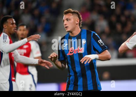 19 septembre 2024 ; Gewiss Stadium, Bergame, Italie, UEFA Champions League Football, Atalanta contre Arsenal ; Mateo Retegui d'Atalanta Banque D'Images