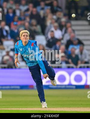 Lors du premier match international de Metro Bank One Day Angleterre vs Australie à Trent Bridge, Nottingham, Royaume-Uni, 19 septembre 2024 (photo de Mark Dunn/News images) Banque D'Images