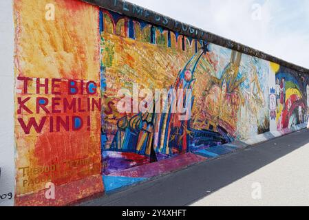 East Side Gallery - Berlin, Allemagne Banque D'Images