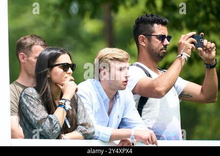 Cayetano Martinez de Irujo, Barbara Miran, Luis Martinez de Irujo participent au Longines Global Champions Tour 2022. Madrid. Jour 3 au Club de Campo Villa de Madrid le 15 mai 2022 à Madrid, Espagne. Banque D'Images