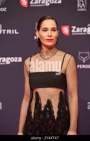 Celia Freijeiro participe aux Feroz Awards 2022 - tapis rouge à l'Auditorium le 29 janvier 2022 à Saragosse, Espagne. Banque D'Images